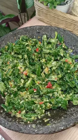 Orang sunda pasti tau nikmatnya makan sama sambel ini,  kalau pulang kampung kumpul-kumpul saudara dan makan2 rame2 pasti sambel ini ngga pernah ketinggalan...😉🥰 #MenuMasakanSimple #IdeMasakSimple #masakansimple #ResepMasakan #pencokkacangpanjang #pencok #pencoksunda 