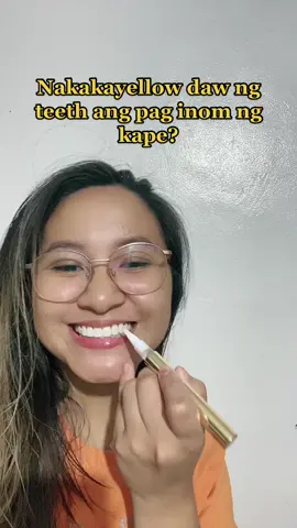 Ako na naglaluster teeth whitening kit. Puti pa rin ng ngipin ko kahit mahilig sa kape. 🤷‍♀️