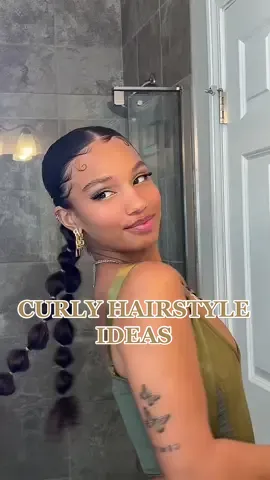 Oh im so in loooove with this style😍  #curlyhairstyles #summercurlyhairstyle #springhairstyle #funhairstyles 