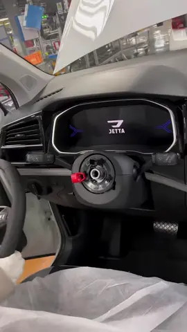 Installing the steering wheel of a Jetta
