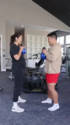 Replying to @jazeir34 Gym Vlog 😅 #couple #workout #girlfriend #fyp 