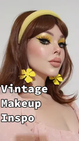 Pricilla Presley inspired eyeliner 🫶 #vintagemakeup #yellowmakeup #50smakeuplook #cutemakeupideas #cutemakeuplook 