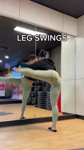 add these to your leg day warm up #legday #legswings #hipmobility #dynamicwarmup #gymroutine #workoutsforwomen #Fitness #fyp 
