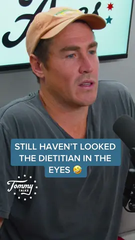 “Still haven’t looked the dietitian in the eyes” 🤣 #ausmericanaces #tommytalks #jezzacameron #milwakeetoolsaus #beardandblade ad