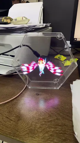 14cm small 3d hologram fan #foryou #3dledfan #3dholographicfan #3dhologramfan #holographic #hologram #advertising 