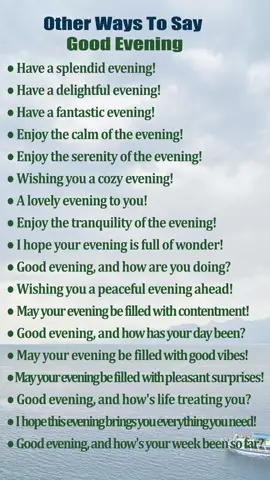Good Evening (2)   #english #trending #englishteachers #englishtips #englishlanguage #englishspeaking #phrases #phrase #vocabulary
