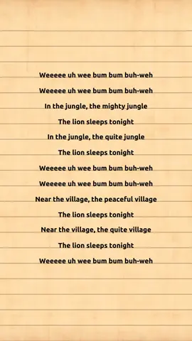 #thelionsleepstonight #song #lyrics 