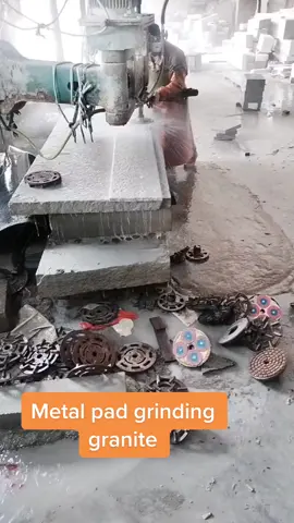 Metal polishing pad for granite#stonemason #countertop #polishingpad #metalgrindingdiscs #foryou #fyp #bingotools 