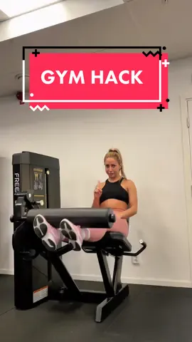 Have you tried this gym hack🤩🍑 #gym #GymTok #gymhack #gymhacks🥴 #hack #machine 