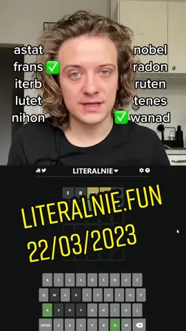 trochę na farcie pod koniec, bo zapomnialem o jednym slowie 