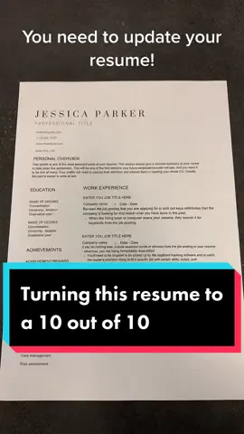 Turning this resume template to a 10/10. #resumeformat #bestresume #modernresume #resumetips #cvtemplate #cvtips #cvtipsandtricks #resumewriting  