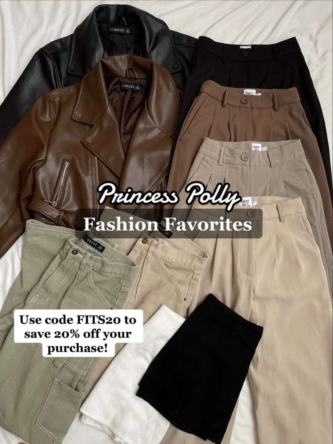 @princesspolly favorites🤍 Use code FITS20 to save 20% off! #princesspolly #closetessentials 