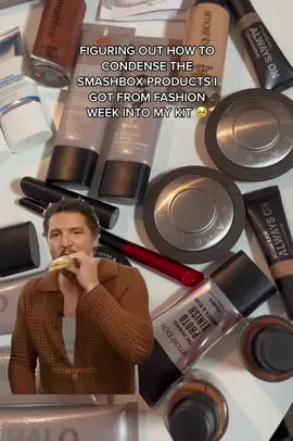 A good problem to have but it will take some time 😍 #kitcondensing #makeupkitmusthaves #makeupcondensing #makeupkit #muakit #smashbox #smashboxcosmetics  @smashboxcosmetics 🖤🥹