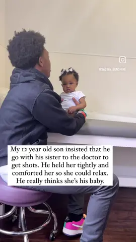 He will always be there for his baby sister💕 #fyp #viral #brothersister #brother #sister #family #siblinglove #shots #doctor