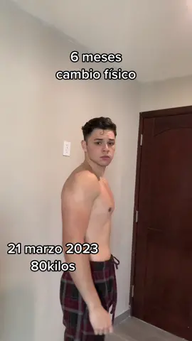 6 meses del cambio y vamos por mas🔱💪#gym #gymrat #cambiofisico #6meses 