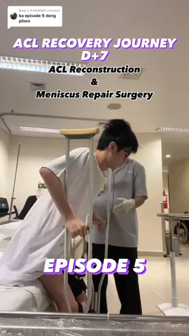 Replying to @R FAUZAN 🥹🥹 maaf lama ges episode 5 nyaaa #aclsurgery #aclrecovery #aclsurgeryrecovery #acljourney 