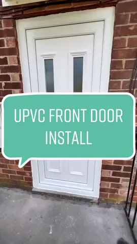 UPV door fit, we installed two doors this morning and it actually went ok. #upvcdoors #doorinstallation #doors #door #frontdoor #fittingupvcdoor #doorfit #DIY #propertymaintenance #doorframe #install #installation 