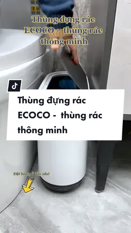 Thùng đựng rác ECOCO,  thùng rác thông minh của @Tổng Kho Đồ Gia Dụng đây nhé mọi người - tiện dụng đa năng - hiện đại 🥰 #thungrac #thungractreotubep #tongkhogiadung #giadungthongminh #muataitiktokshop #thungracthongminh 