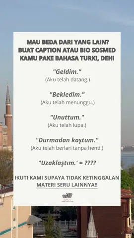 Uzaklaştım apa nih artinya?? #bahasaturki #fy #fypシ #viral #belajarbahasaturki #bahasaturkimudah #turkce #caption #bio #storywa 