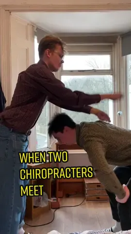 When Two Chiropractors meet. #chiropracticasmr  #chiropractortiktok  #medicalhumor  #greetings  #sketchcomedy 
