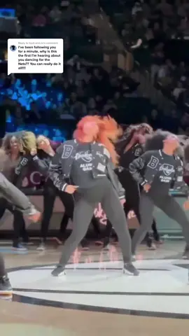 Replying to @toph.and.co haven’t danced in 5 years but I made an appearance at the Nets alumni game the other night! 