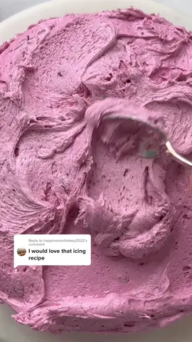 Replying to @happinessisthekey2022 vegan blueberry frosting: 1 cup (226 g) vegan butter 3-4 cups vegan powdered sugar 1/2 cup blueberry jam Enjoy!! #veganfrosting #buttercreamfrosting #dairyfreerecipes  
