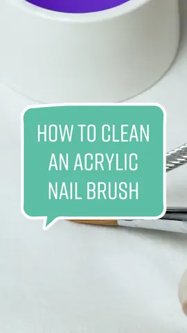 How To Clean an Acrylic Nail Brush #melodysusie #nailbrushhack #nailbrush #acrylic #acrylicnails #fyp #nailbrushcleaning 