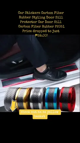 Car Stickers Carbon Fiber Rubber Styling Door Sill Protector Car Door Sill Carbon Fiber Rubber P2051 Price dropped to just ₱59.00!#tiktokaffiliate #tiktokaffiliatemarketing #tiktokaffilateforbegginers #foryourpage #foryoupageofficiall #fypシ #foryou #trending #friends #tiktokphilippines🇵🇭 