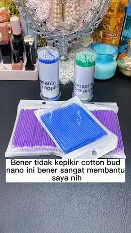 200pcs Kuas Rias Nano Multifungsi Alat memperbaiki riasan multifungsi#beauty #BeautyTok #fyp 