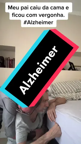 Meu pai tem Alzheimer em um estágio avançado e caiu da cama. Ele estava muito envergonhado, mas com muito amor, juntos, voltamos para a cama! O céu é o limite para ele. ❤️🌹#alzheimer 