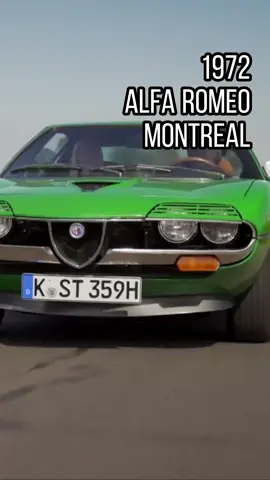 1972 ALFA ROMEO MONTREAL 2.6L V8 #sportscar #alfaromeo #classiccar #v8 #exhaust #marcellogandini #bertone #oldtimer #fyp
