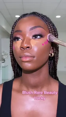 Love this blush 💗💗💗#makeup #fy #blush #rarebeauty #rarebeautyblush #luckyblush #pinkblush #makeuphacks #makeuptutorial #viral #foryou #viralvideo 
