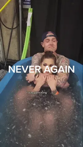 Try something that scares you! #socialmediamarketing #contentcreator #icebath #neveragain #tryeverythingonce #dunkchallenge #fyp 