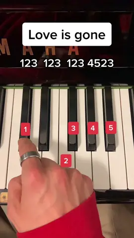 Love is gone #tutorial #pianotutorial #fyp #sad #piano