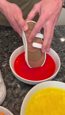 Dad, tie-dyes daughter, shoes with skittles! 🌈 