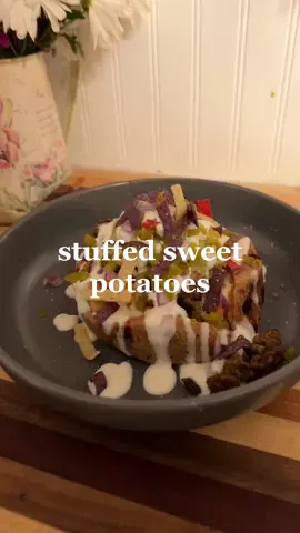 Stuffed sweet potatoes for the win