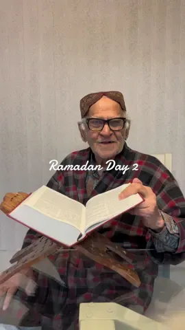 Ramadan Day 2 ☪️ Papa Jee recites the Holy Qur’an with translation. We told him many times that he doesn’t have to make a tune when reading the English translation but he did it anyway. He’s so cute Mashallah 🥹 #fyp #fyppunjabi #foryou #punjab #punjabi #desi #lahori #tiktokpakistan #lahore #pk #lahoriya #sialkot #papaji_lahore #grandfather #grandpasoftiktok #94yearsyoung #grandfather #veteran #seniorcitizen #seniorsoftiktok #islam #muslim #prophetmuhammad #allah #allahuakbar #subhanallah #RamadanMubarak #Ramadan #ramadankareem #Ramadan #fasting 