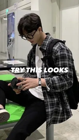 Episode 1, Casual Looks. Follow me for more! #casualoutfits #flannel #tshirts #trousers #converse70s #casio #rekomendasioutfitcowok #metoosmile 