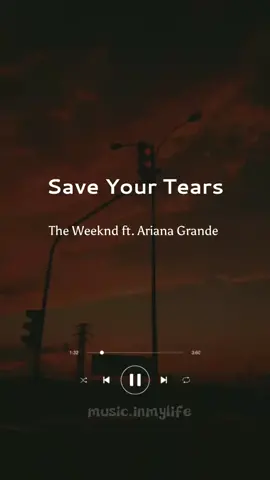 save your tears baby #theweeknd #arianagrande #saveyourtearsremix #lyricsmusic #AQUAUVAirPower #metoosmile 