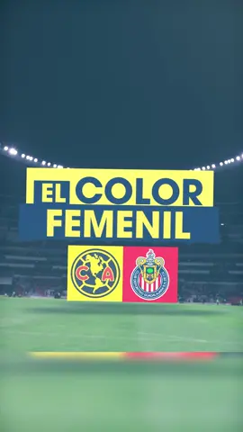COLOR: América 2-0 Chivas 🦅✨ #ElClásicoDeMéxico es Azulcrema 💙💛😍 #EstoEsAmérica 