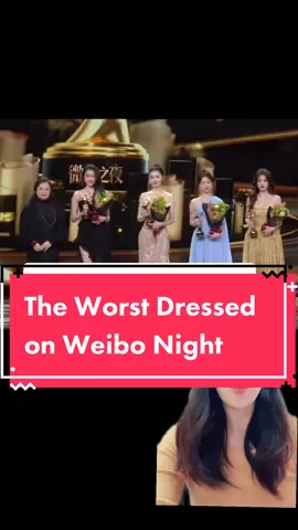 Weibo Night is like China’s Met Gala and Oscar combined. Congrats to Liu Yifei and Liu Ge for winning Weibo Queen and Weibo King, the top honor of the night. #china #weibo #weibonight #worstdressed #bailu #yangzi #celebrity #redcarpet #gown 