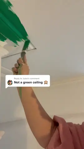 Replying to @Jules Yes, a green ceiling 🔥💚 #greendecor #greenceiling #homerenovation #green #homedecor 