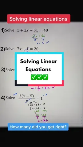 #maths #solve #linearequations #algbera #algebra1 #gcsemaths 