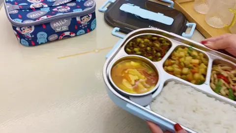 304 Stainless Steel Lunch Box With Soup Bowl Leak-Proof Bento Box Dinnerware Set Microwave Adult St