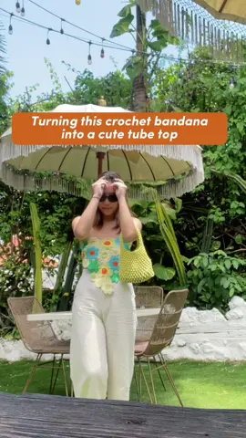 love love love this crochet bandana I got from @zaloraph 💚 #fashionhacks #styletips #outfitph #ootdph #fashionph #tiktokph #fyp #foryou #OOTD #outfitideas #PHashion #PHashionista