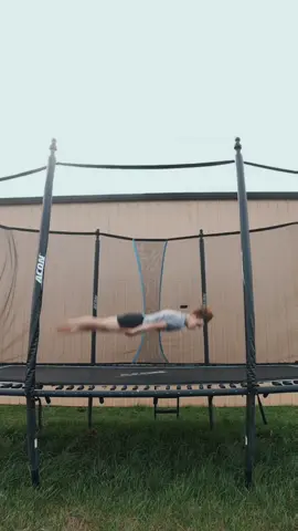 I glitched through the trampoline😱🤯 #fakebody #trainedprofessional #foryou #crazy #cool #trampoline #flips #backflip #viral 