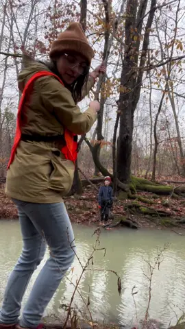 ##favoritememories #falling #swinging #creekcrossing #faceingfears #fail #tarzan #jane #vineswinging #beakidagain #staywild #motherandson #adventuretime #arkansas #watercrossing #bebrave #dumbwaysto 
