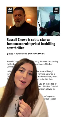 Bring on Father Russell Crowe 🫡 The Pope’s Exorcist is in cinemas on the 6th of April 🎥 #Aussie #Australia #news #movie #RussellCrowe #ad 