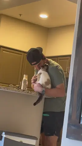 Kitty Hugs 👏🏽😭♥️😻 #hubby #cat #catdad #catlove #happyplace 