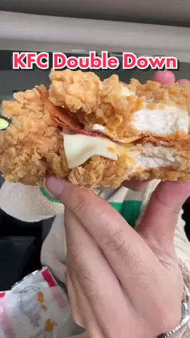 Replying to @rockshow1321 KFC Double Down Review #foodreview 